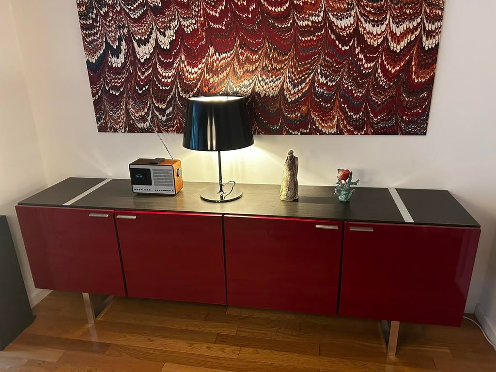 À vendre : buffet / meuble bas moderne, Enlèvement, Comme neuf, Métal