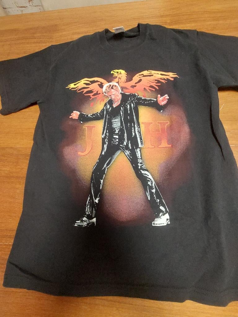 T-SHIRT JOHNNY HALLYDAY JH MEDIUM, Vêtements | Hommes, Enlèvement ou Envoi, Comme neuf, Fruit of the loom, Taille 48/50 (M)