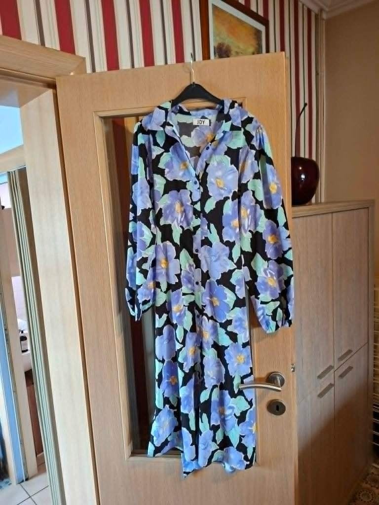 Doorknoopjurk / JDY, Blauw, Ophalen of Verzenden, Zo goed als nieuw, Maat 34 (XS) of kleiner