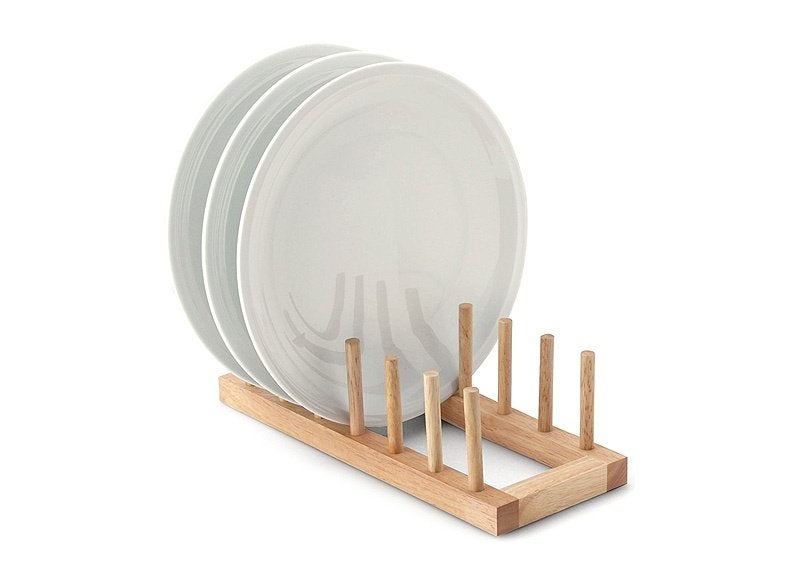 Nieuw | Houten snijplank- bordenhouder voor 6 Borden, Neuf, Assiettes(s), Enlèvement ou Envoi, Autres matériaux