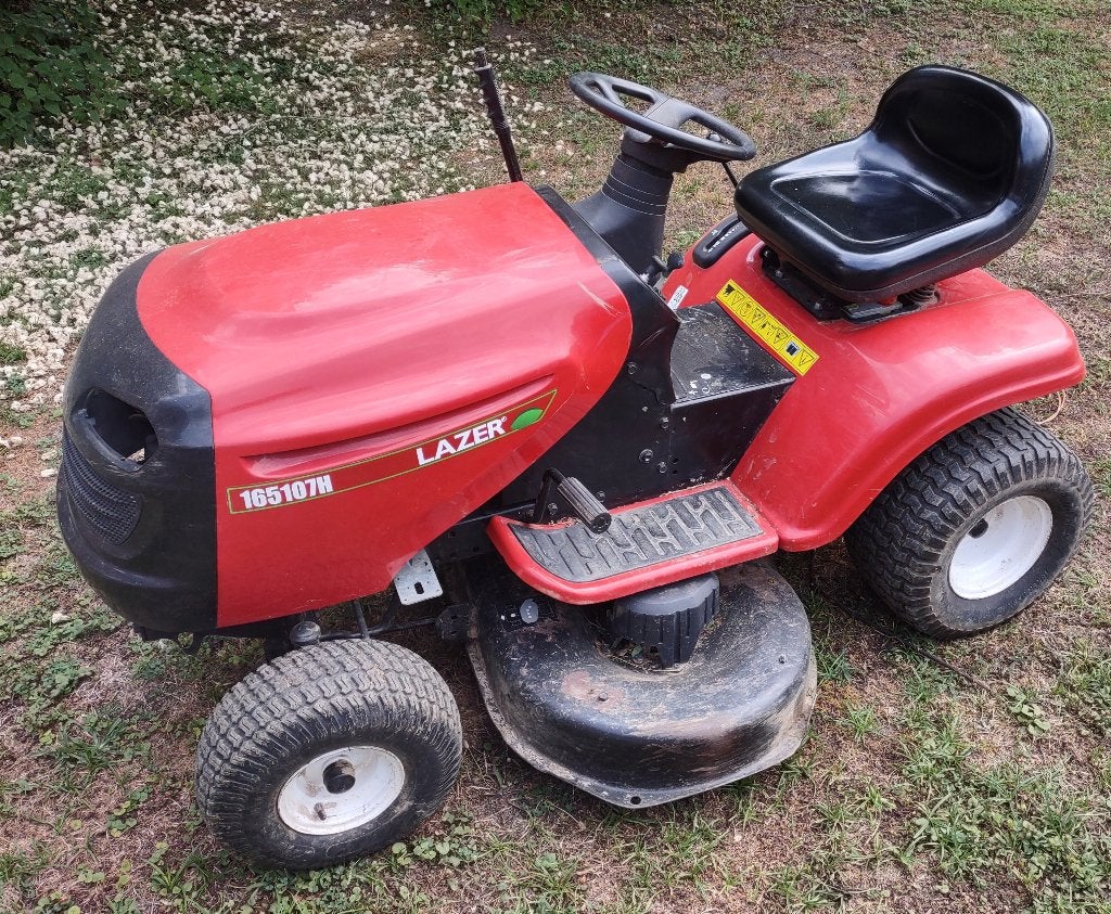 Tracteur tondeuse, Lazer, Démarrage électrique, Enlèvement, Utilisé