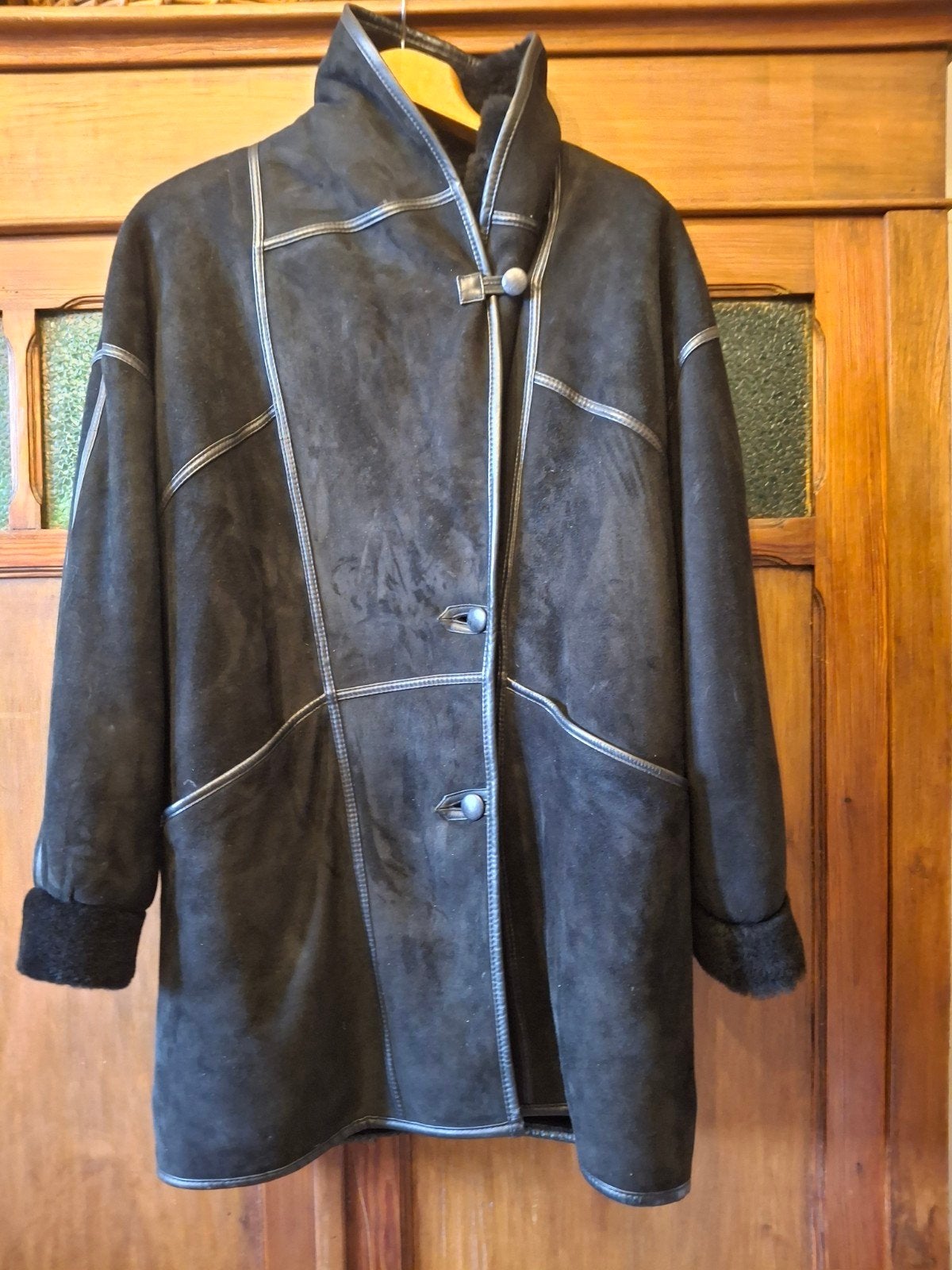zwarte lederen heren jassen weinig gedragen, Ophalen, Maat 48/50 (M), Zwart, Atelier Dellago