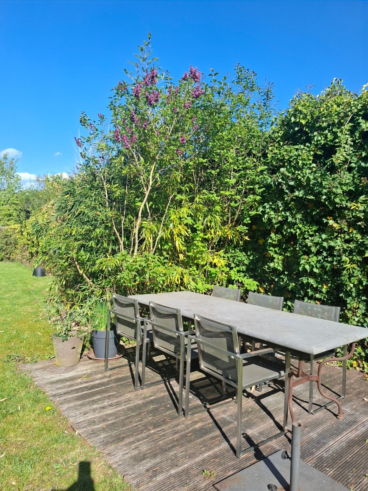Prachtige arduinen tuintafel, Enlèvement