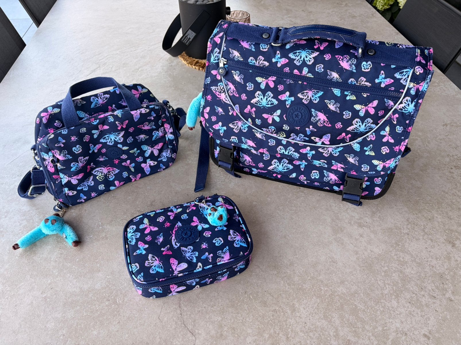 Ensemble kipling malette plumier et sac diner grand modele., Enlèvement ou Envoi, Comme neuf