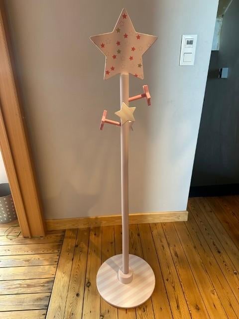 Joli porte-manteau étoile rose et blanc Vertbaudet, Enlèvement, Utilisé, 100 à 150 cm, Bois