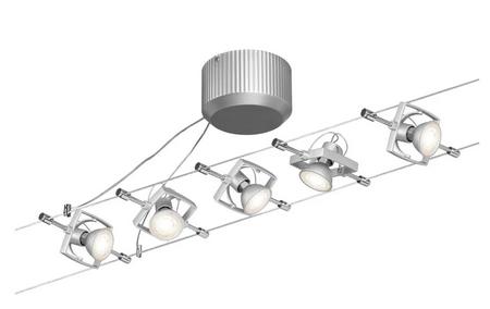 Spots sur cable, Maison & Meubles, Lampes | Spots, Enlèvement, Comme neuf, Métal ou Aluminium, Halogène