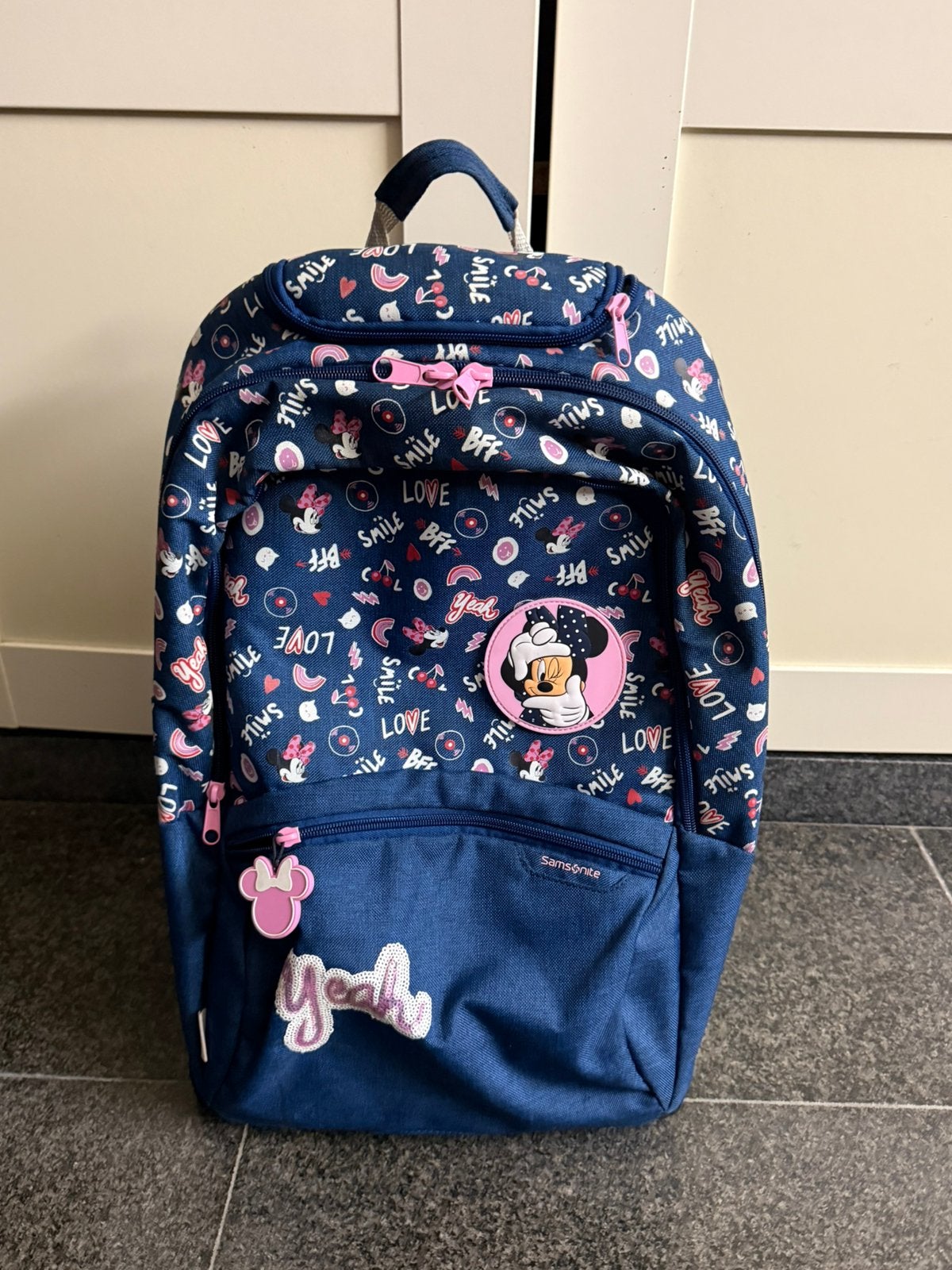 Samsonite rugzak/schooltas met wieltjes, Ophalen of Verzenden, Zo goed als nieuw