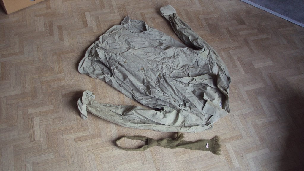 Chemise et cravate en coton des années 50 ABL, Collections, Enlèvement ou Envoi