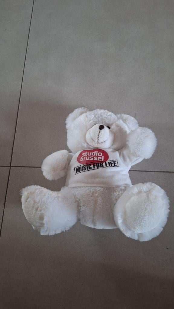 Knuffel Studio Brussel, Enfants & Bébés, Jouets | Peluches, Enlèvement ou Envoi, Overige karakters, Autres marques, Blanc