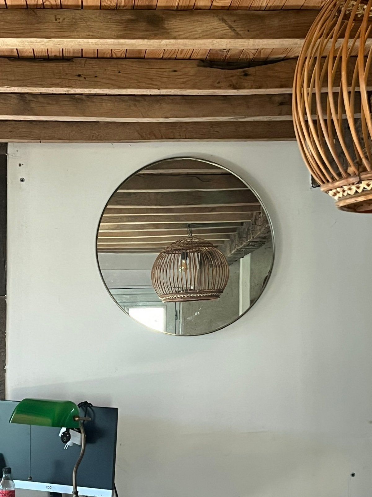 Miroir rond ikea, Enlèvement, Comme neuf, Rond