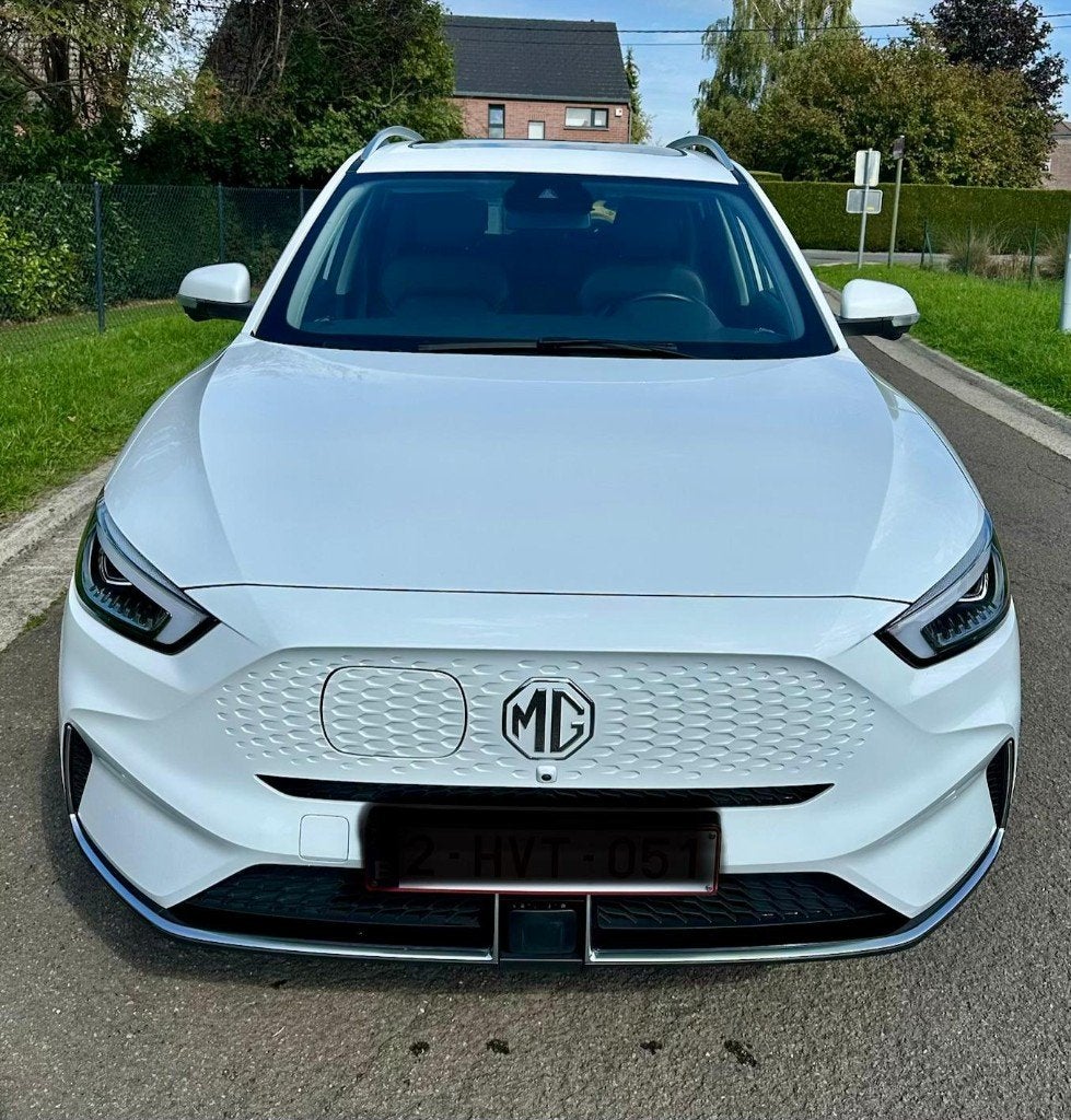 MG ZS EV LUXURY LINE, Auto's, Automaat, Dealer onderhouden, Zwart, ZS