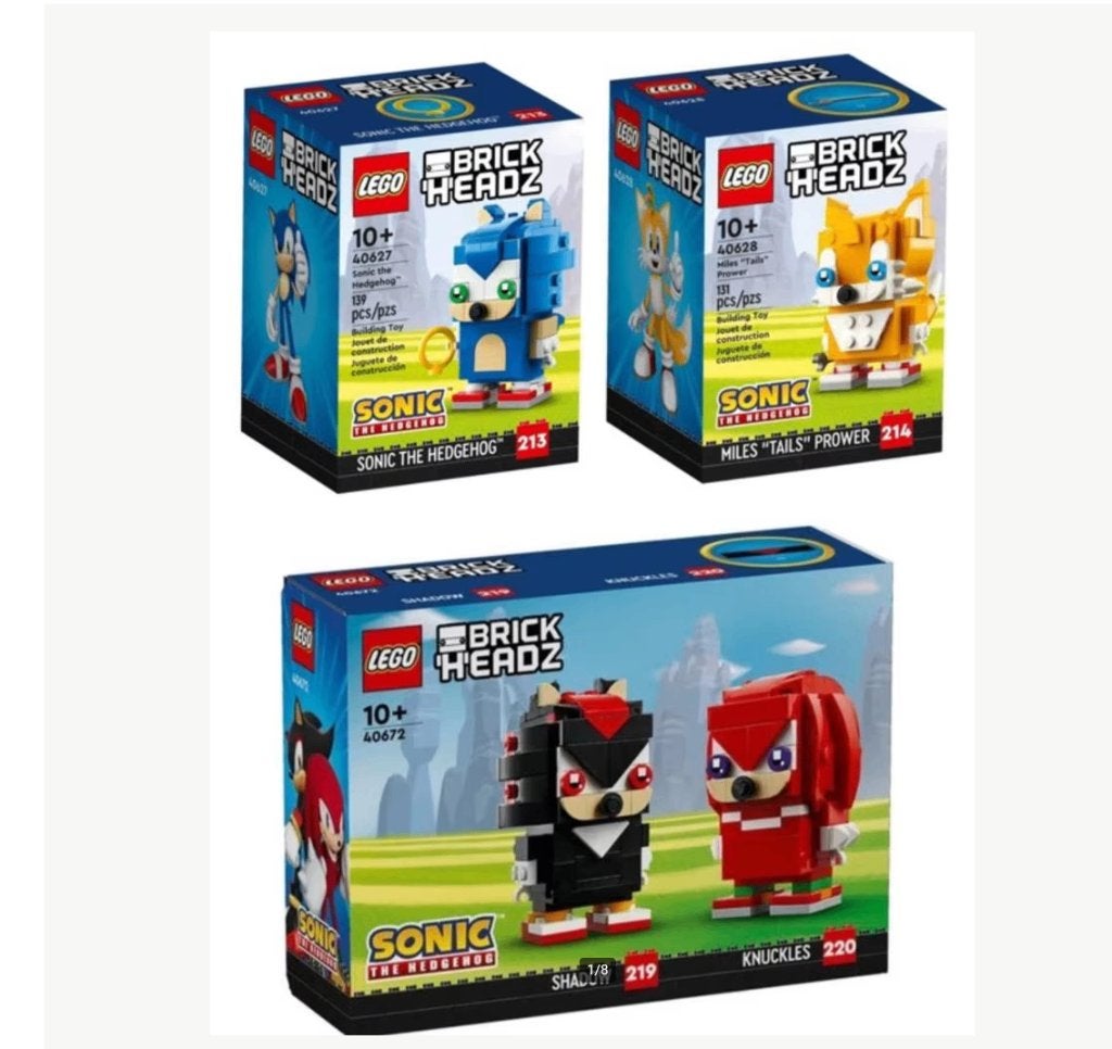 LEGO Brickheadz Sonic combo 40672 40627 40628, Kinderen en Baby's, Ophalen, BrickHeadz, Lego, Nieuw