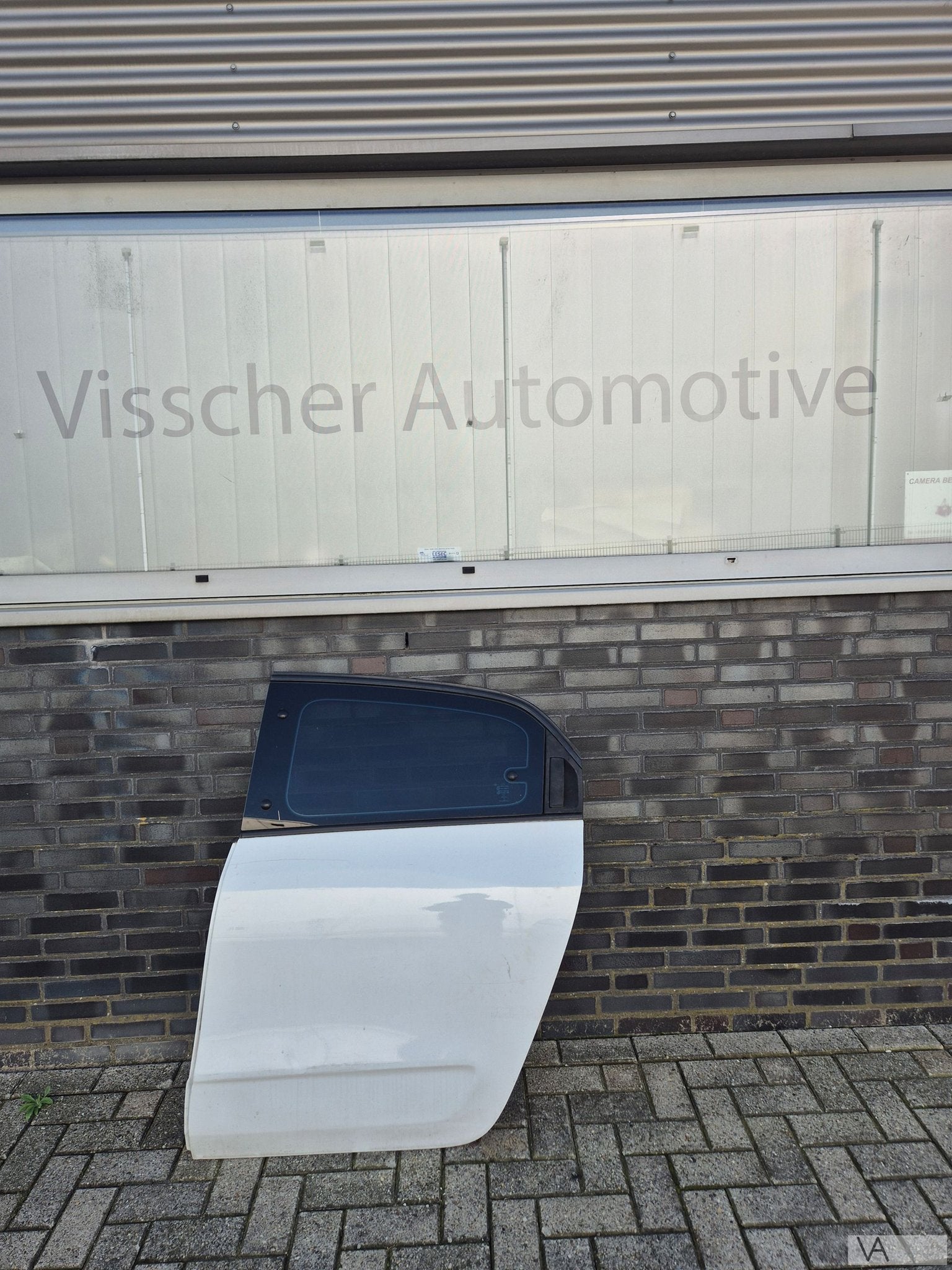 Deur links achter van Renault Twingo 3 2015 - 2022 wit €100, Gebruikt, -, -, Ophalen of Verzenden