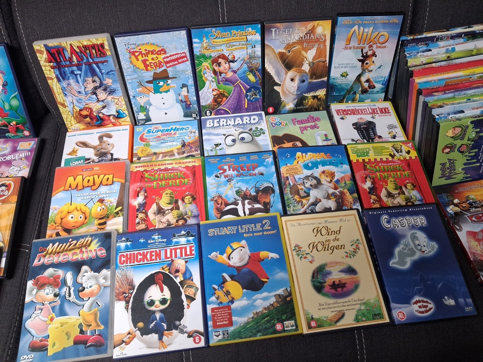 Lot van 60 leuke kinderfilms voor 50 euro !, Enlèvement ou Envoi