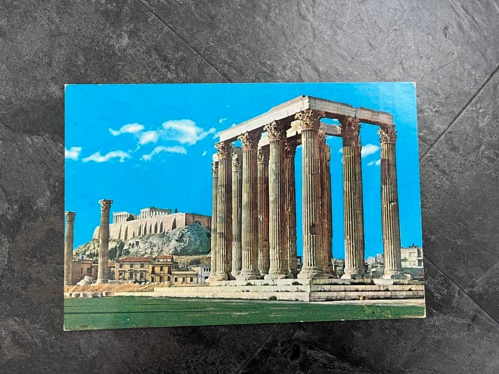 postkaart Athene - Tempel van de Olympische Zeus, Ophalen of Verzenden