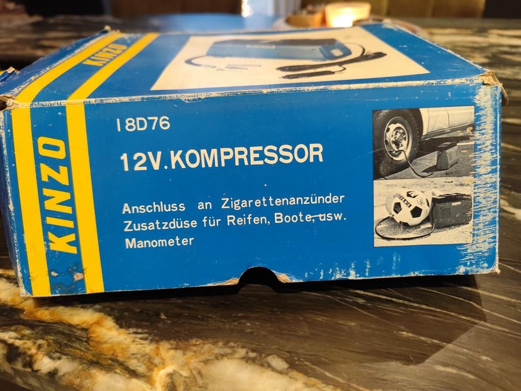 Kinzo 12 volt compressor voor sigarettenaansteker, Enlèvement