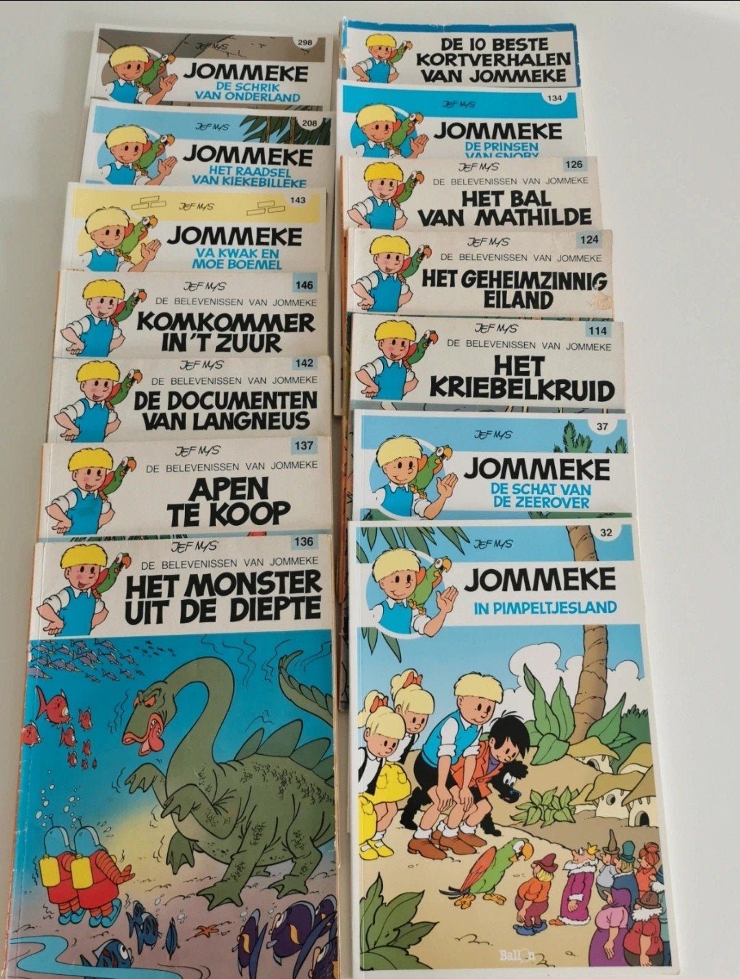 Jommeke strips, Boeken, Meerdere comics, Ophalen of Verzenden, Gelezen