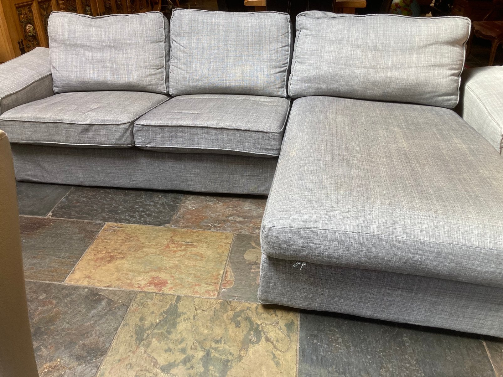 canapé chaise longue 3 places, canapé, Enlèvement, Utilisé, Tissus
