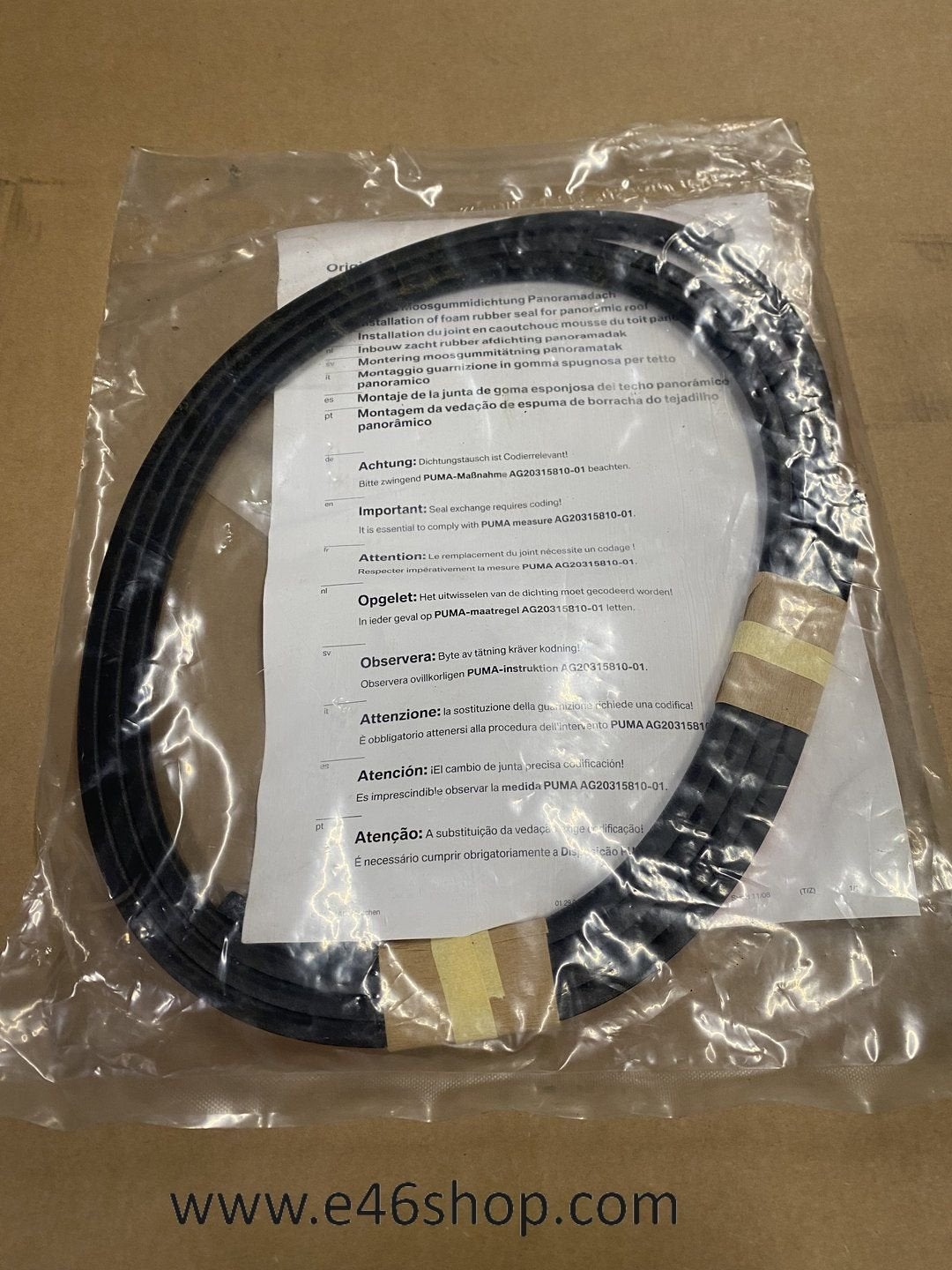 SCHUIFDAK RUBBER BMW OE 54107245551 NIEUW, Neuf, -, -, -