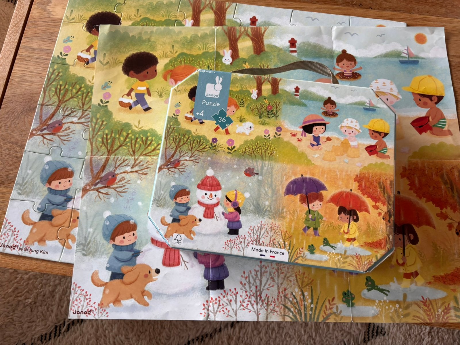 Puzzle janod 36 pieces, Enfants & Bébés, Enlèvement, Comme neuf