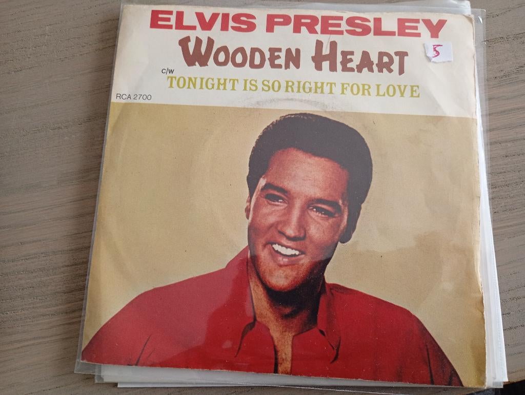 Elvis Presley - Wooden heart, Gebruikt, 7 inch, Single, Ophalen of Verzenden