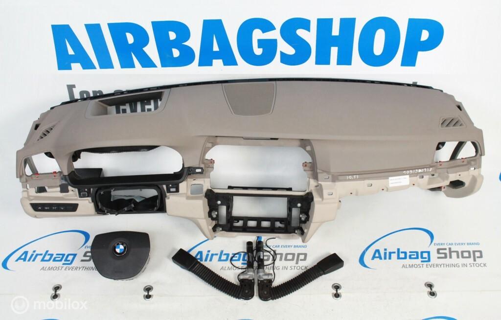 Airbag kit Tableau de bord beige HUD BMW 5 serie F10, Enlèvement ou Envoi, Utilisé