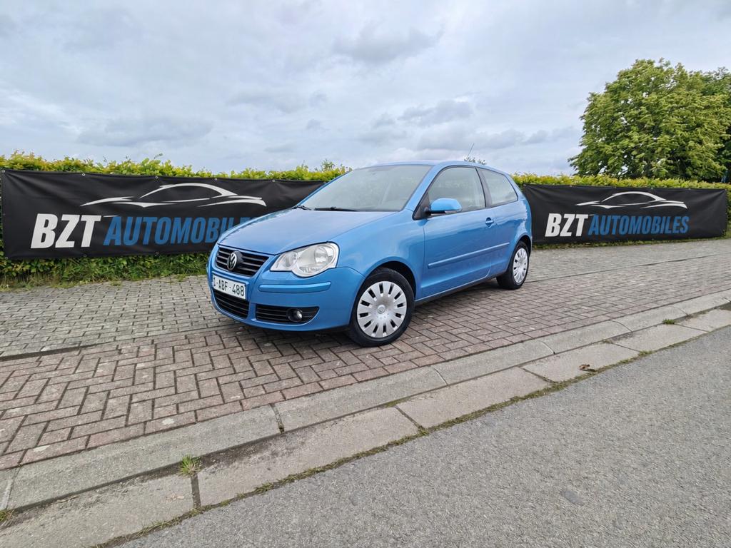 VW Polo 9n3 1.4 benzineserie TOUR airconditioning, pdc, Auto's, 4 cilinders, Blauw, Leder, 1400 cc