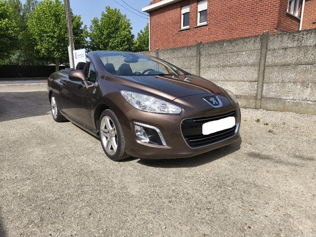 Peugeot 308cc cabrio in topstaat, airco, keuring, Auto's, Peugeot, Voorwielaandrijving, Euro 5, Stof, Zwart