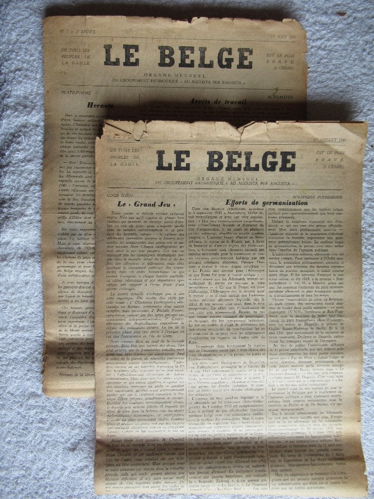 WW 2 Journaux - Le Belge 1941, Enlèvement ou Envoi, Autres, Autres types