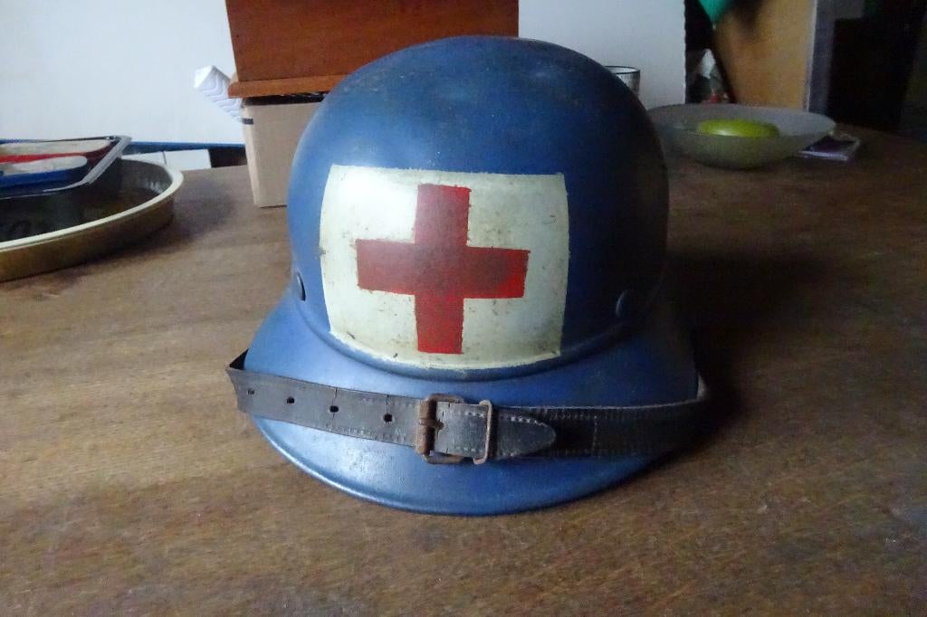 Casque allemand médical complet, Enlèvement, Armée de terre, Casque ou Béret