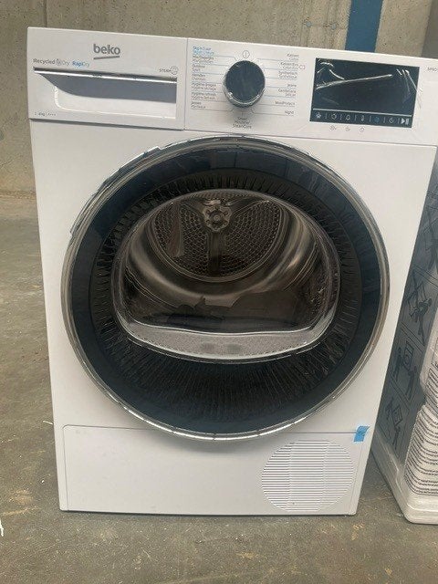 DROOGKAST HYBRIDE BEKO NIEUW, Ophalen, 8 tot 10 kg, Nieuw, Voorlader