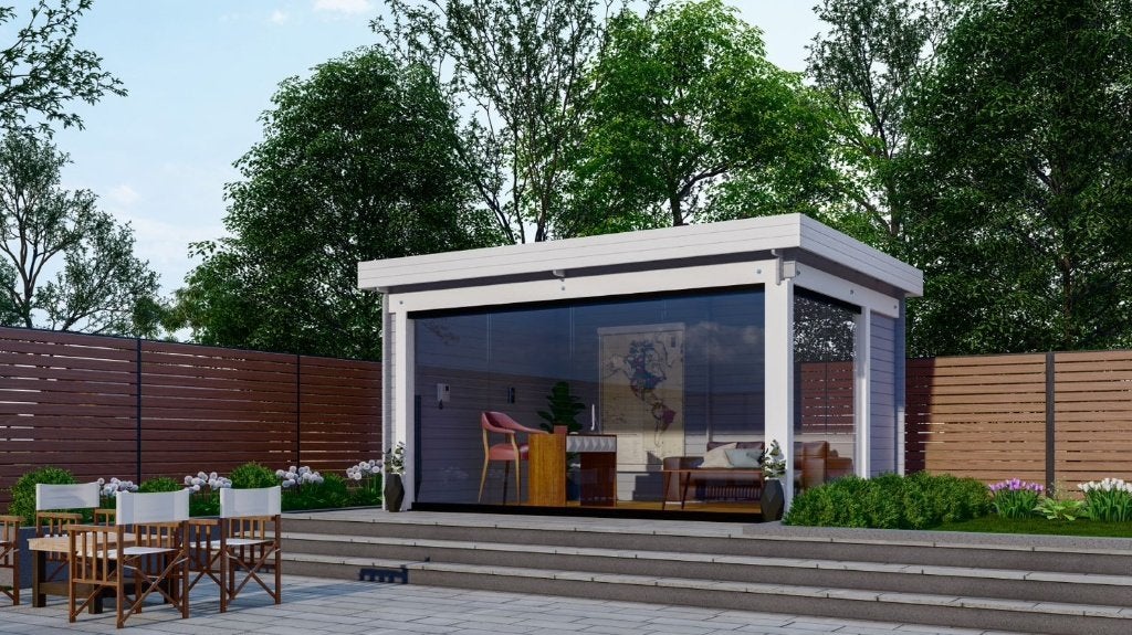 NOUVELLE cabane en rondins moderne G4434, Envoi, Neuf