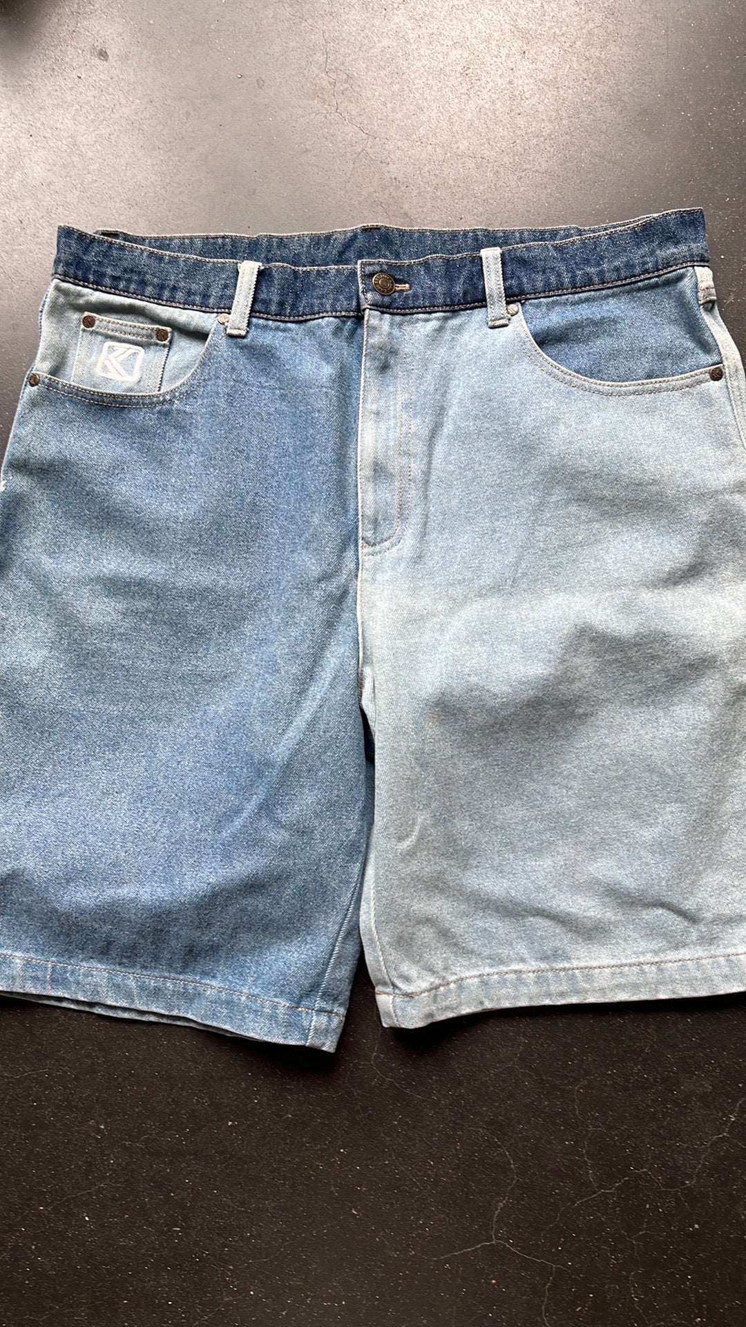 Vintage Karl Kani two-tone Denim Baggy, Ophalen of Verzenden, Zo goed als nieuw