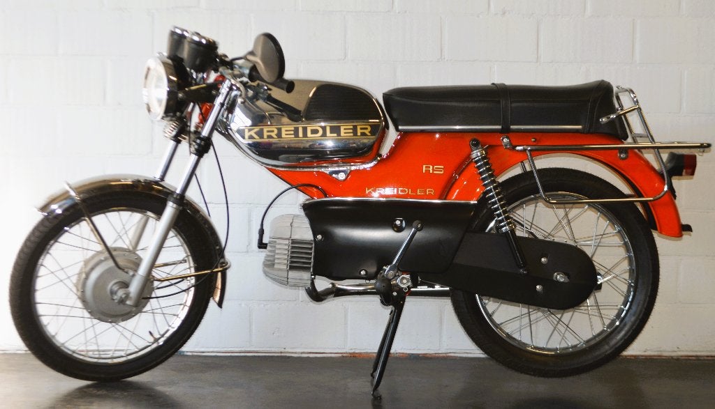 Kreidler K54/504 RS Werkelijke nieuwstaat 1973, Fietsen en Brommers, Ophalen, Florett RS, 49 cc, 5 versnellingen