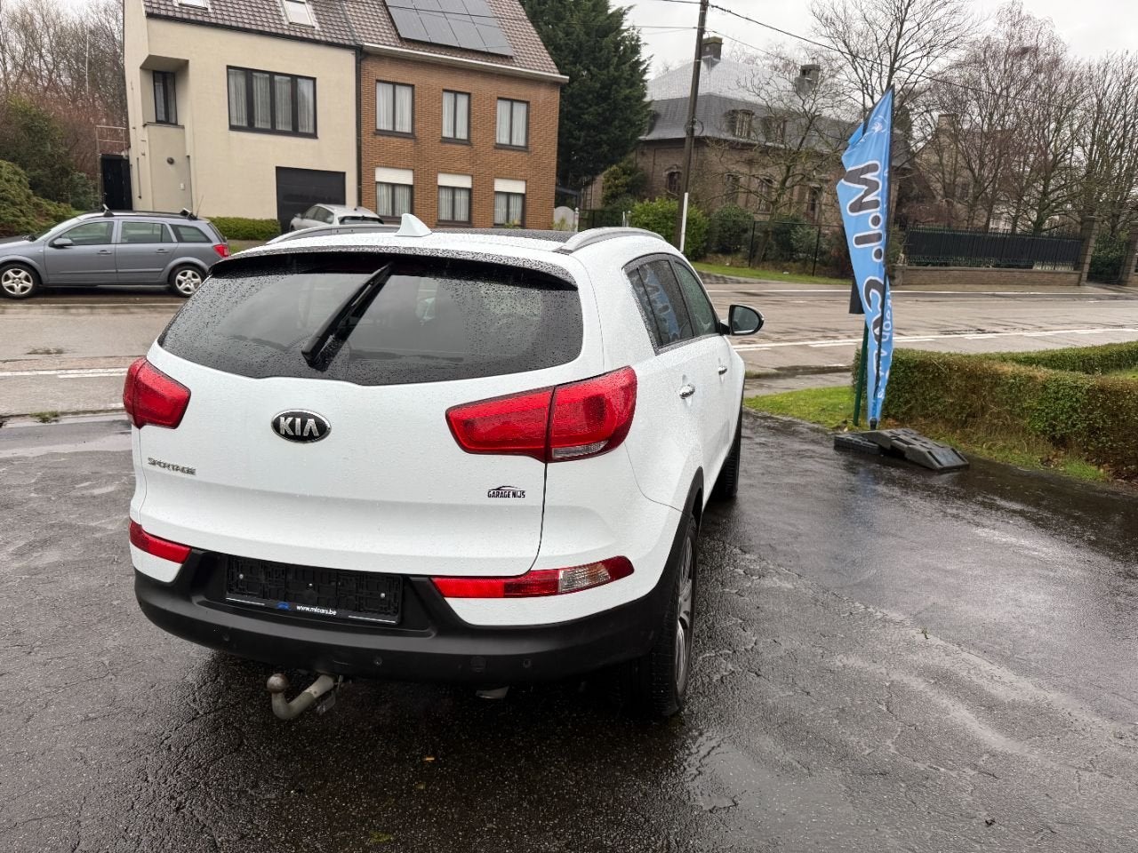 Kia Sportage Vision 2WD (bj 2014, automaat), Auto's, Kia, Automatische klimaatregeling, Gebruikt, Wit, Leder
