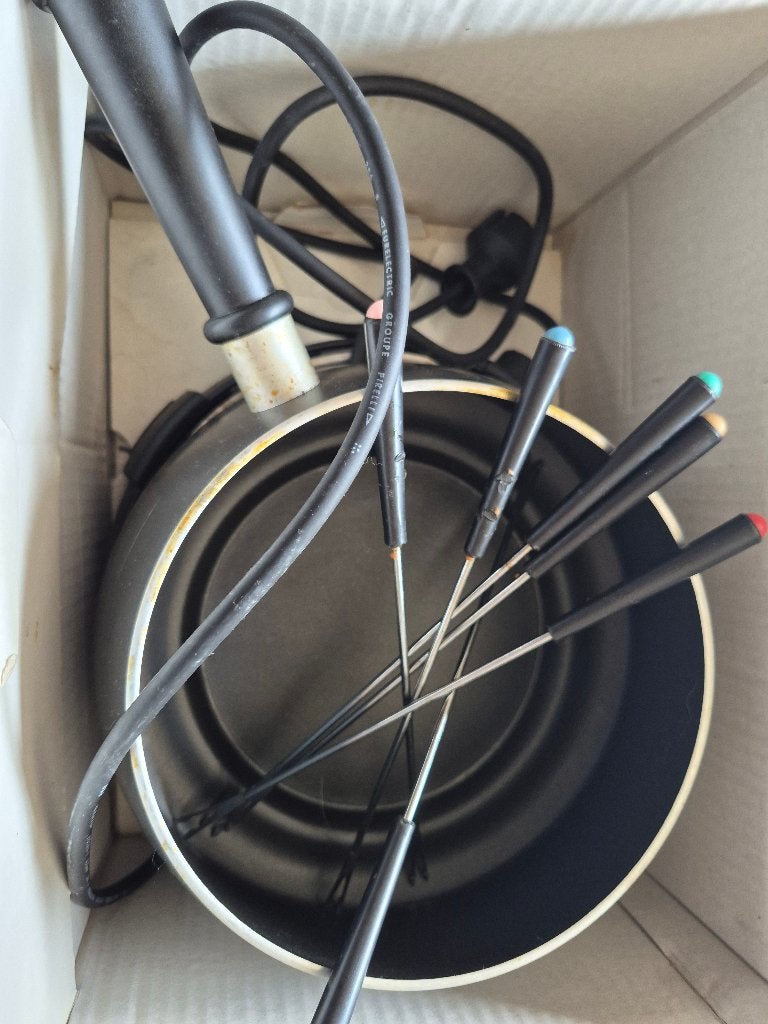 Fondue, Elektronische apparatuur, Ophalen, Gebruikt, Elektrisch, Fondueset