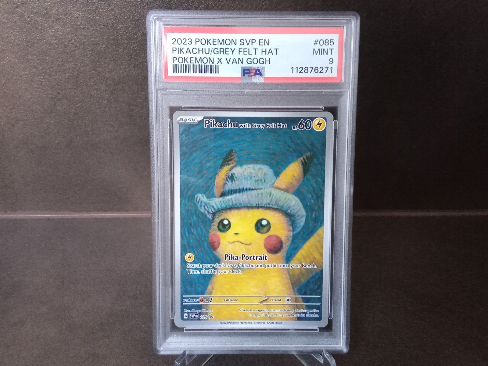 psa 9 - Van Gogh - Pikachu, Hobby en Vrije tijd, Ophalen of Verzenden, Nieuw