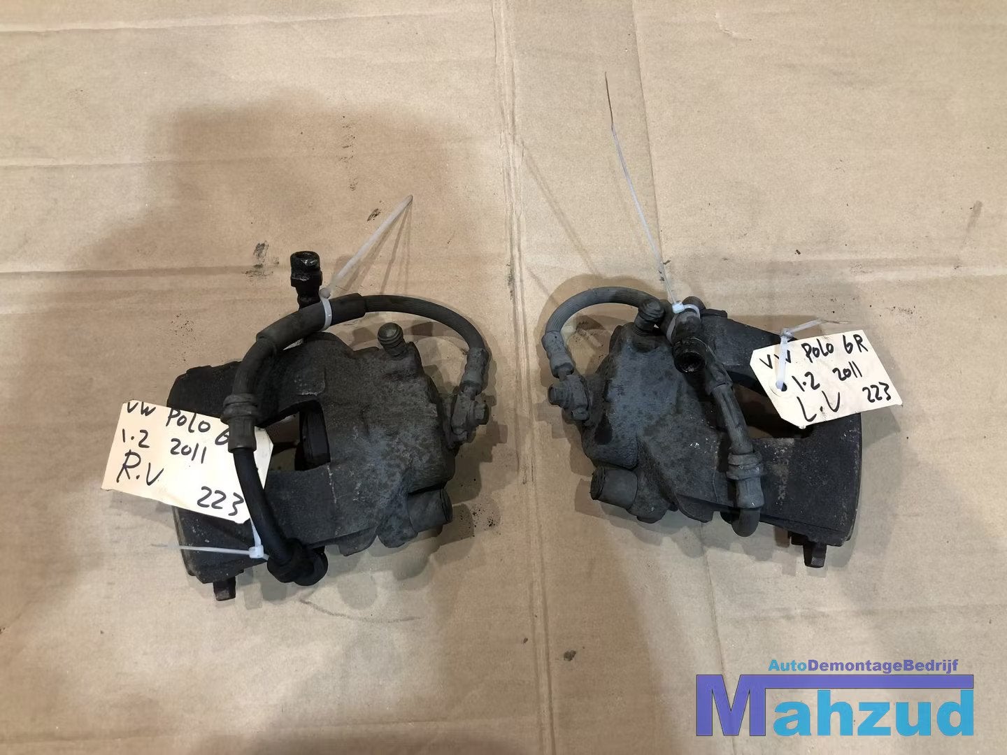 POLO 6R remklauw remtang links rechts voor LV RV, Volkswagen, Volkswagen AG, Vw@volkswagen.de, Utilisé
