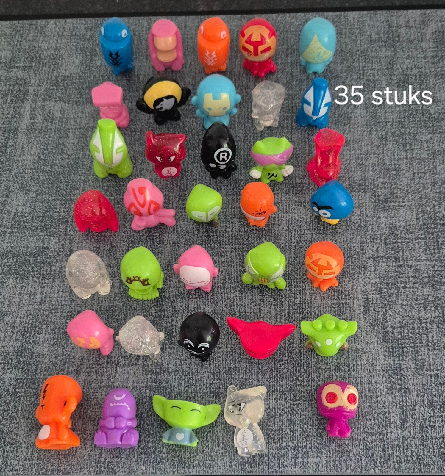 Gogo's Crazy Bones - 35 stuks (Glitter & Transparant), Verzamelen, Ophalen