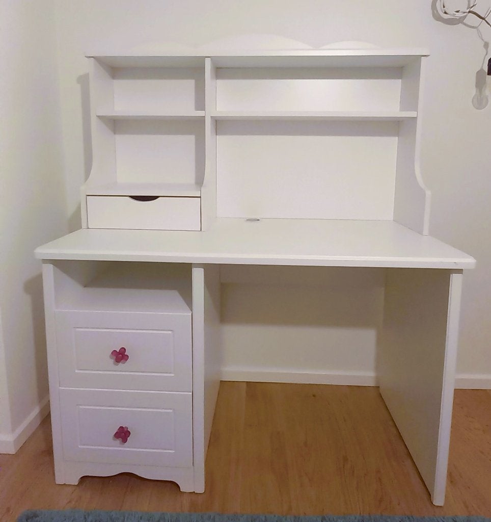 Bureau voor kinderen, Huis en Inrichting, Ophalen, Kinderbureau, Zo goed als nieuw, Wit