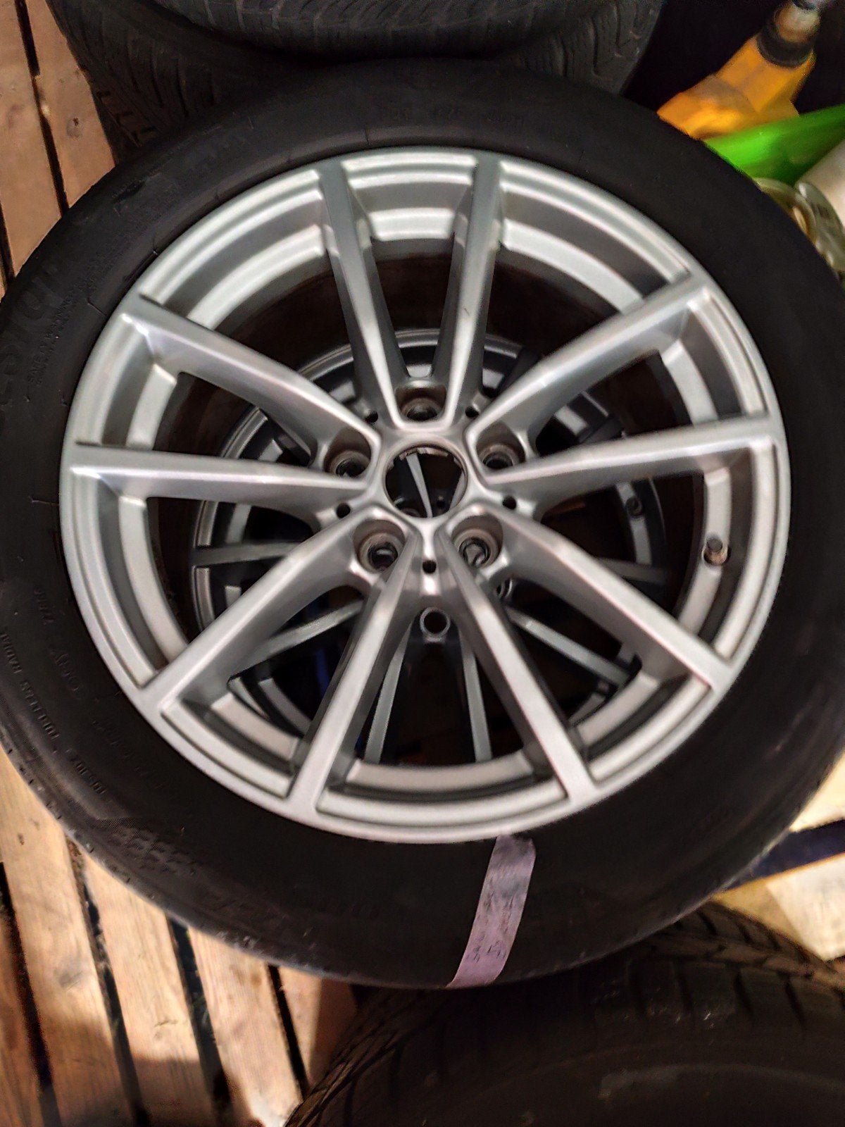 Bmw velgen banden set 225/50/17/ 98Y, Auto-onderdelen, Banden en Velgen, Ophalen, Band(en)