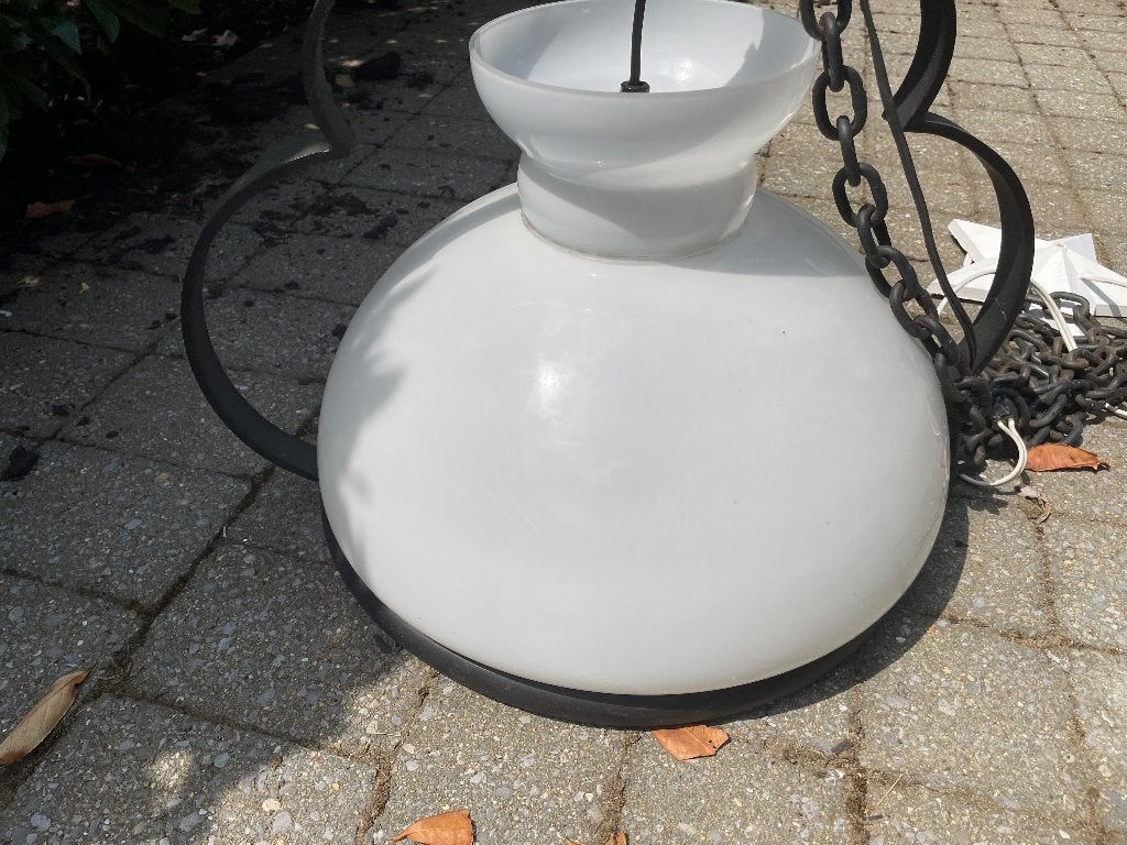 Smeedijzeren lamp, Antiek en Kunst, Ophalen