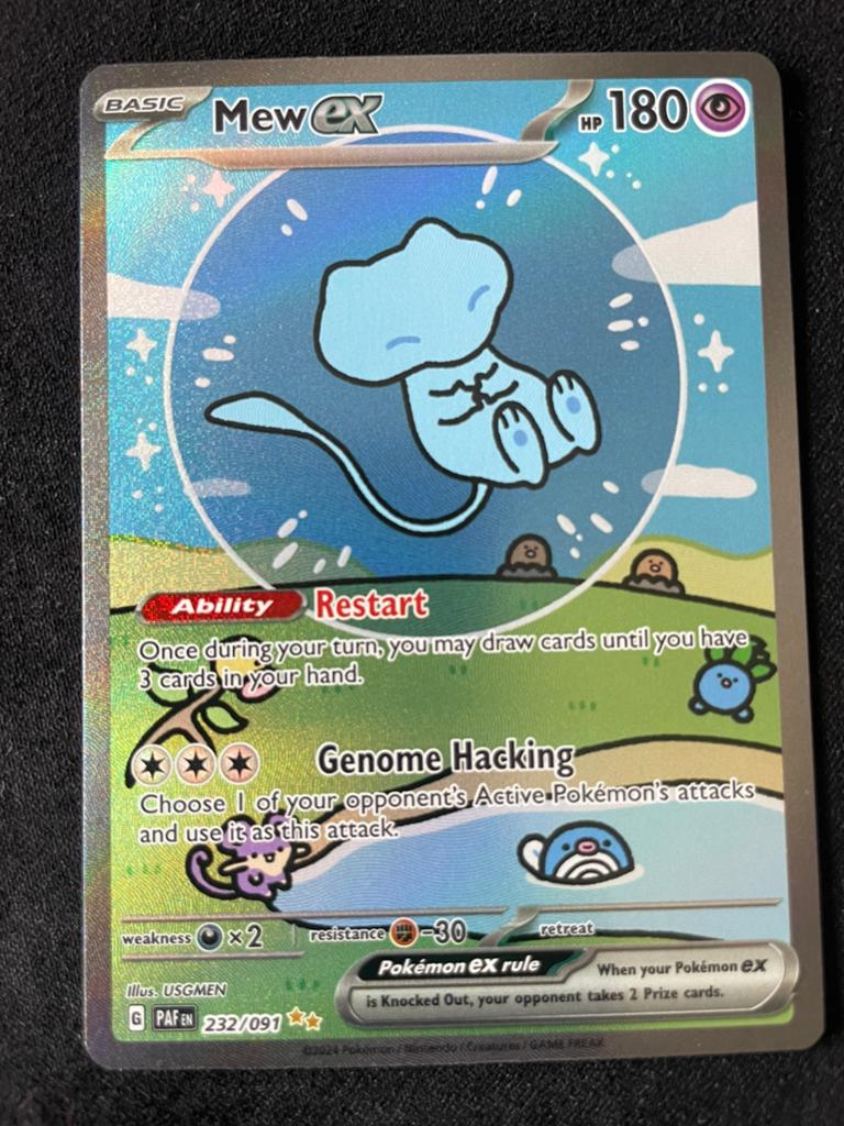 Mew ex paldean fates pokemon kaart (bubble mew), Enlèvement ou Envoi, Comme neuf