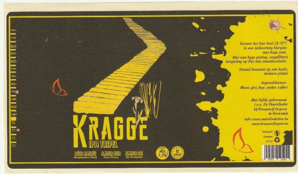 bieretiket België Leysen : Kragge, Verzamelen, Biermerken, Verzenden, Nieuw, Overige typen, Overige merken