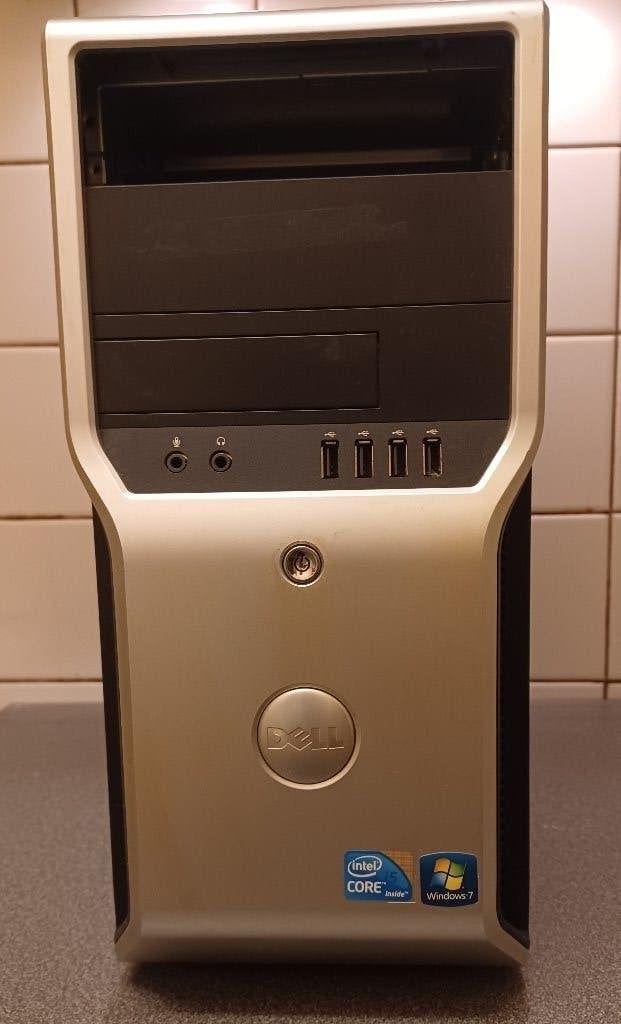 PC Dell Precision T1500, Ecran HP, Carte NVIDIA, WIFI TPLINK, Avec carte vidéo, 8 GB, Enlèvement, Utilisé