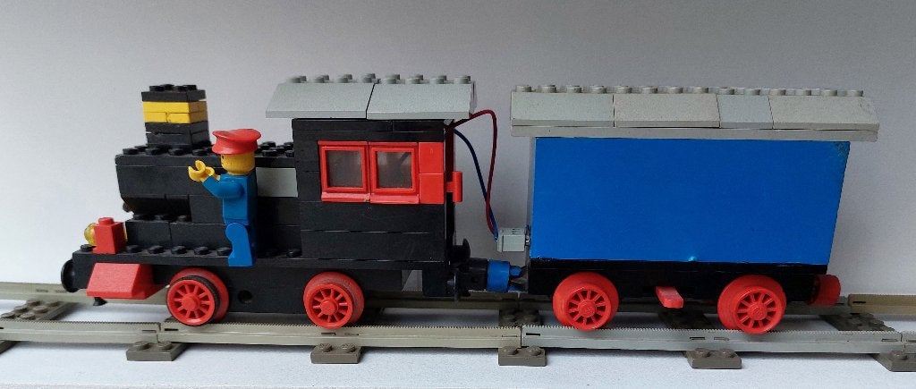 Lego trains 4,5v locomotive vapeur, Enlèvement ou Envoi, Utilisé, Lego