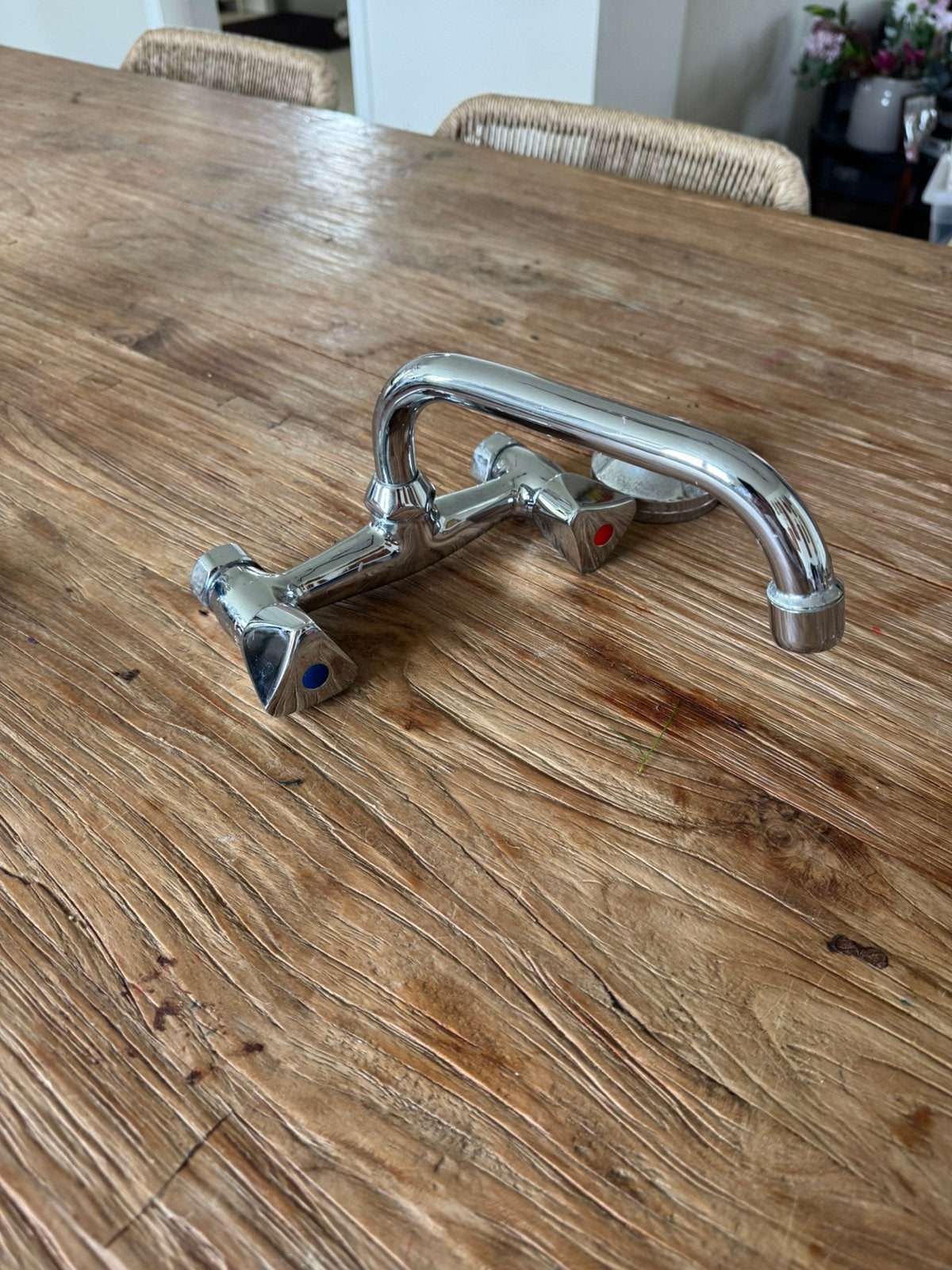 Keukenkraan / mengkraan chroom – warm & koud water, Doe-het-zelf en Bouw, Ophalen of Verzenden