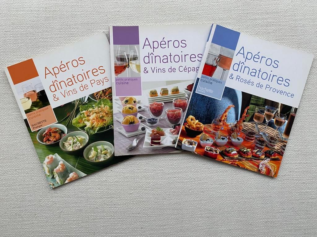 Lot 3 livres apéros dînatoires, Livres, Enlèvement ou Envoi, Comme neuf