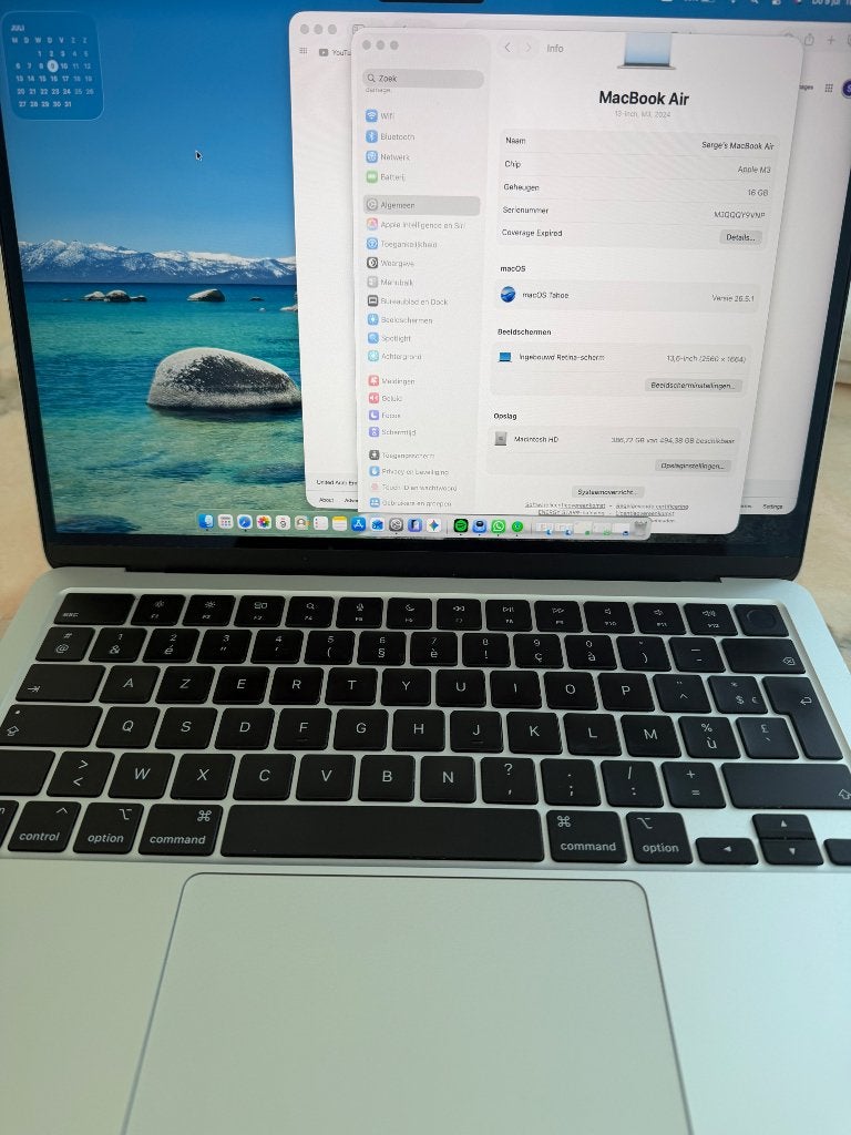 MacBook Air M3 16GB 512GB, Informatique & Logiciels, Apple Macbooks, Enlèvement ou Envoi, 13 pouces, 512 GB, Comme neuf