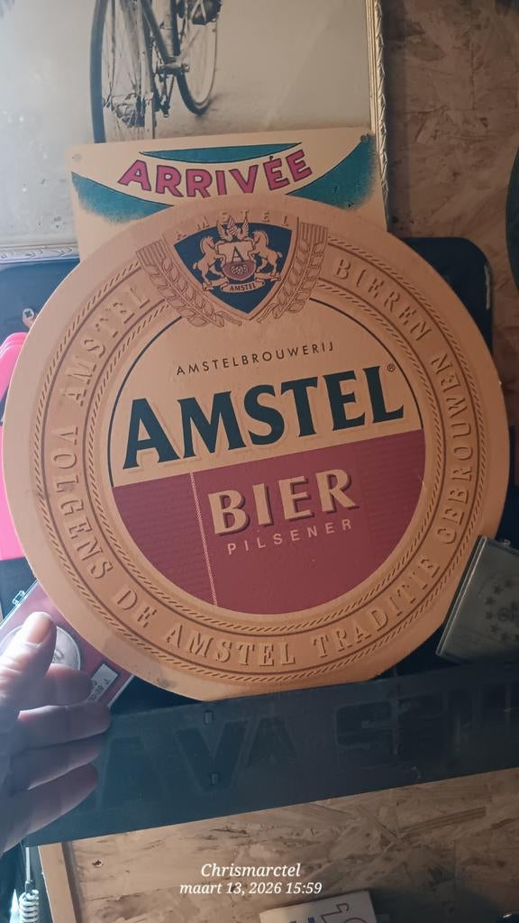 Amstel bier reuze bierkaart, Verzamelen, Biermerken, Ophalen, Amstel